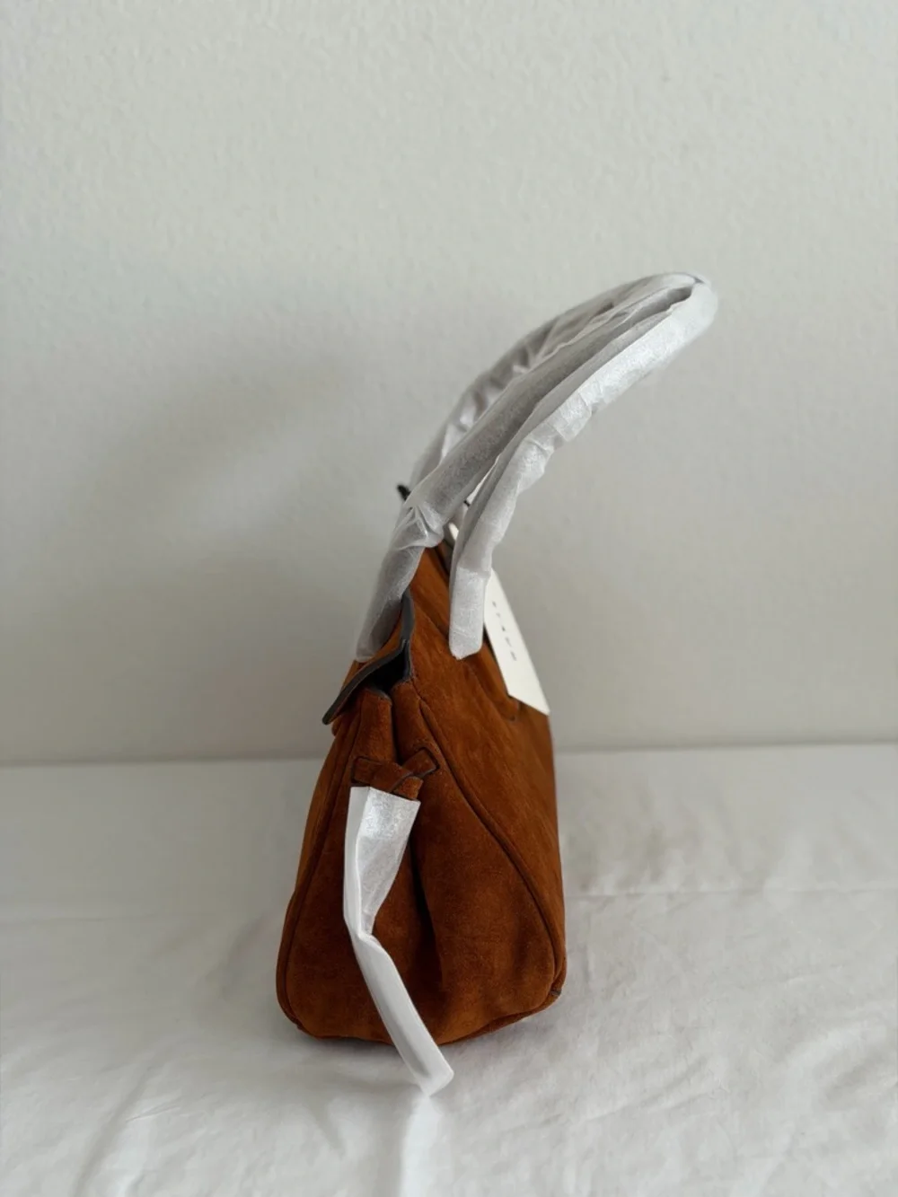 Staud Maude Shoulder Bag in Tabac Suede - Picture 6 of 10